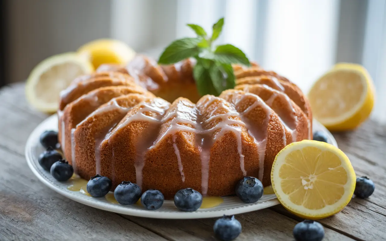 Lemon Blueberry Pound Cake