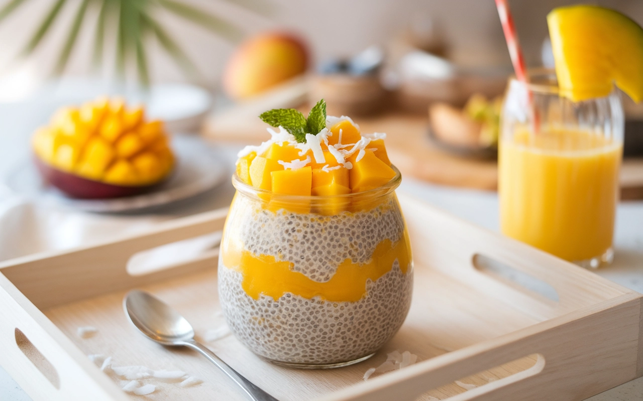 mango chia pudding